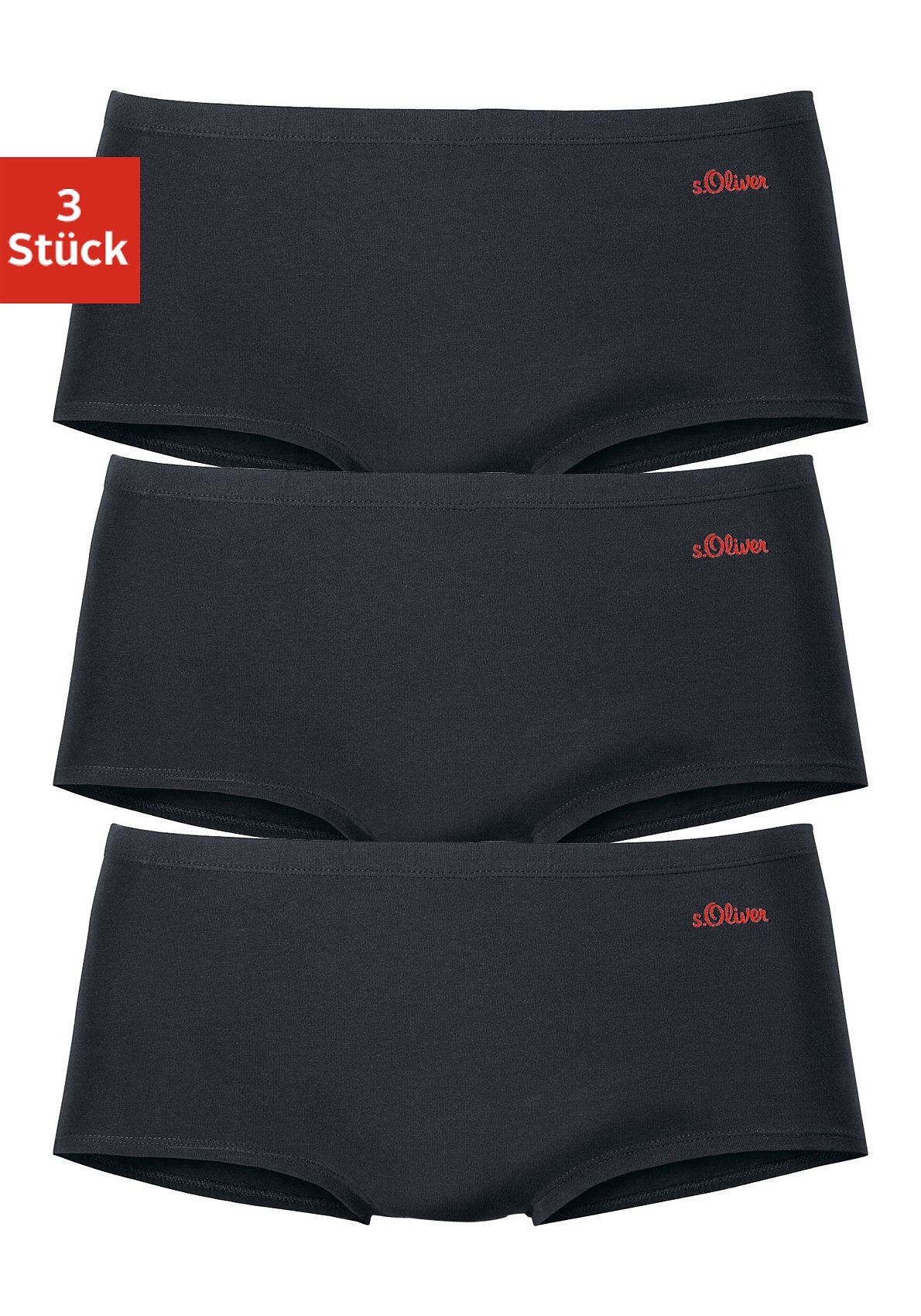 s.Oliver Panty, (Packung, 3 St.), aus elastischer Baumwoll-Qualität von s.Oliver