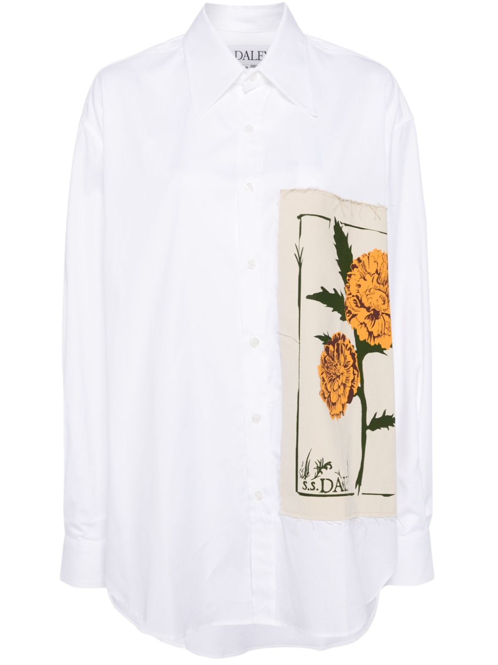 S.S.DALEY appliqué-detail cotton shirt - White von S.S.DALEY