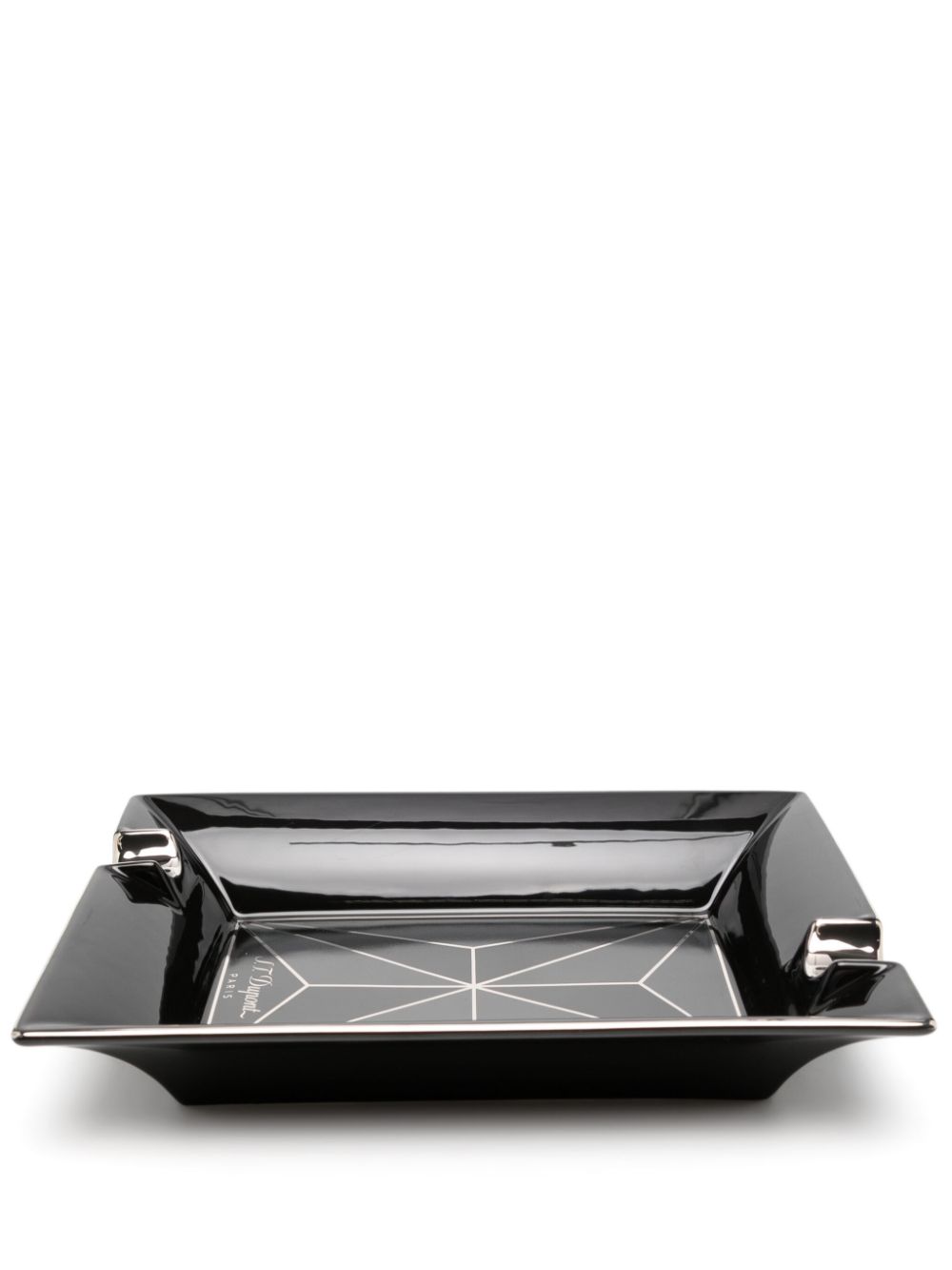 S.T. Dupont Fire X porcelain ashtray - Black von S.T. Dupont