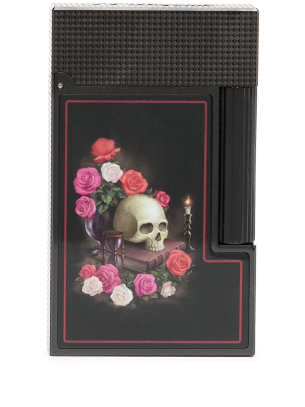 S.T. Dupont Ligne 2 skull-print lighter - Black von S.T. Dupont