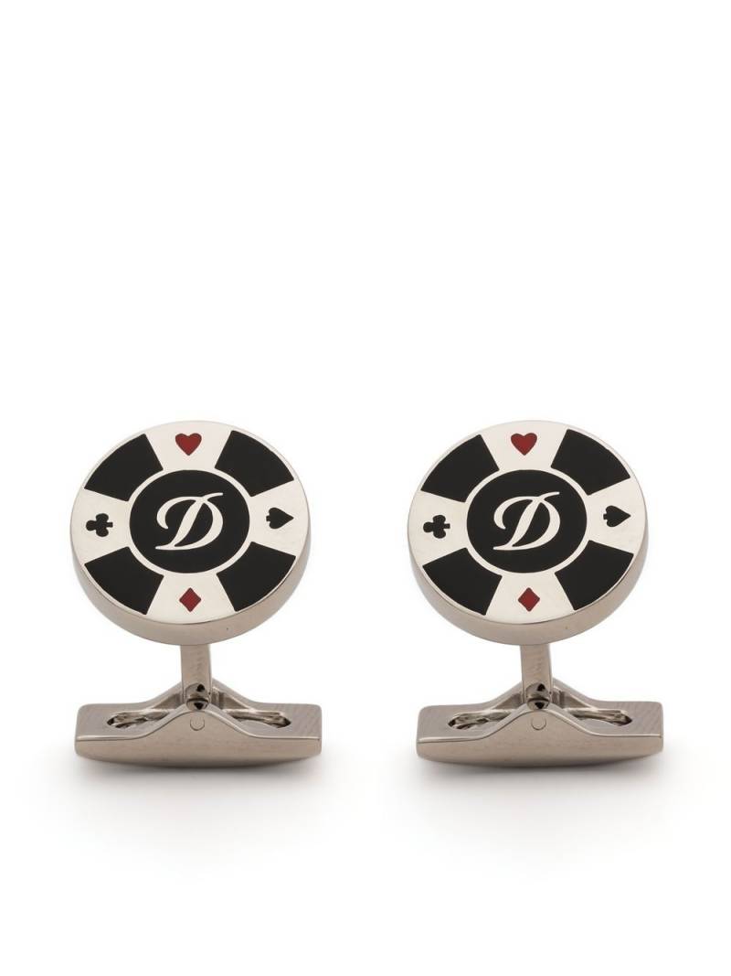 S.T. Dupont poker chip silver cufflinks von S.T. Dupont