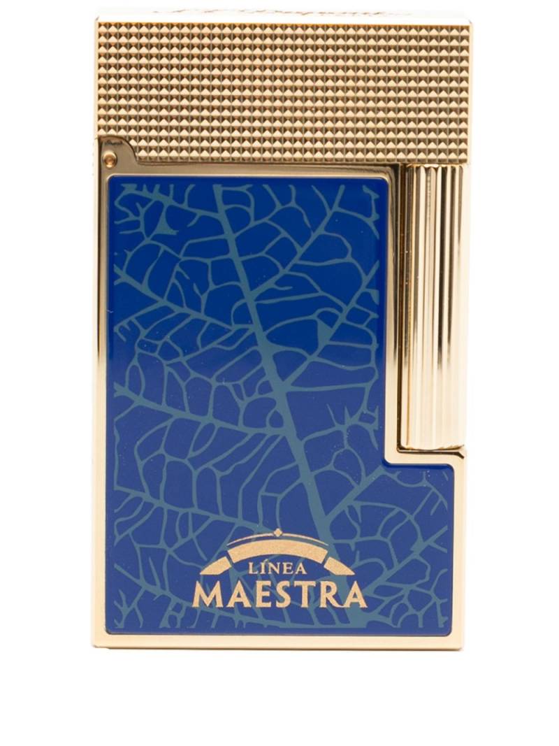 S.T. Dupont x Habanos Partagás enamelled lighter (6cm x 4cm) - Blue von S.T. Dupont