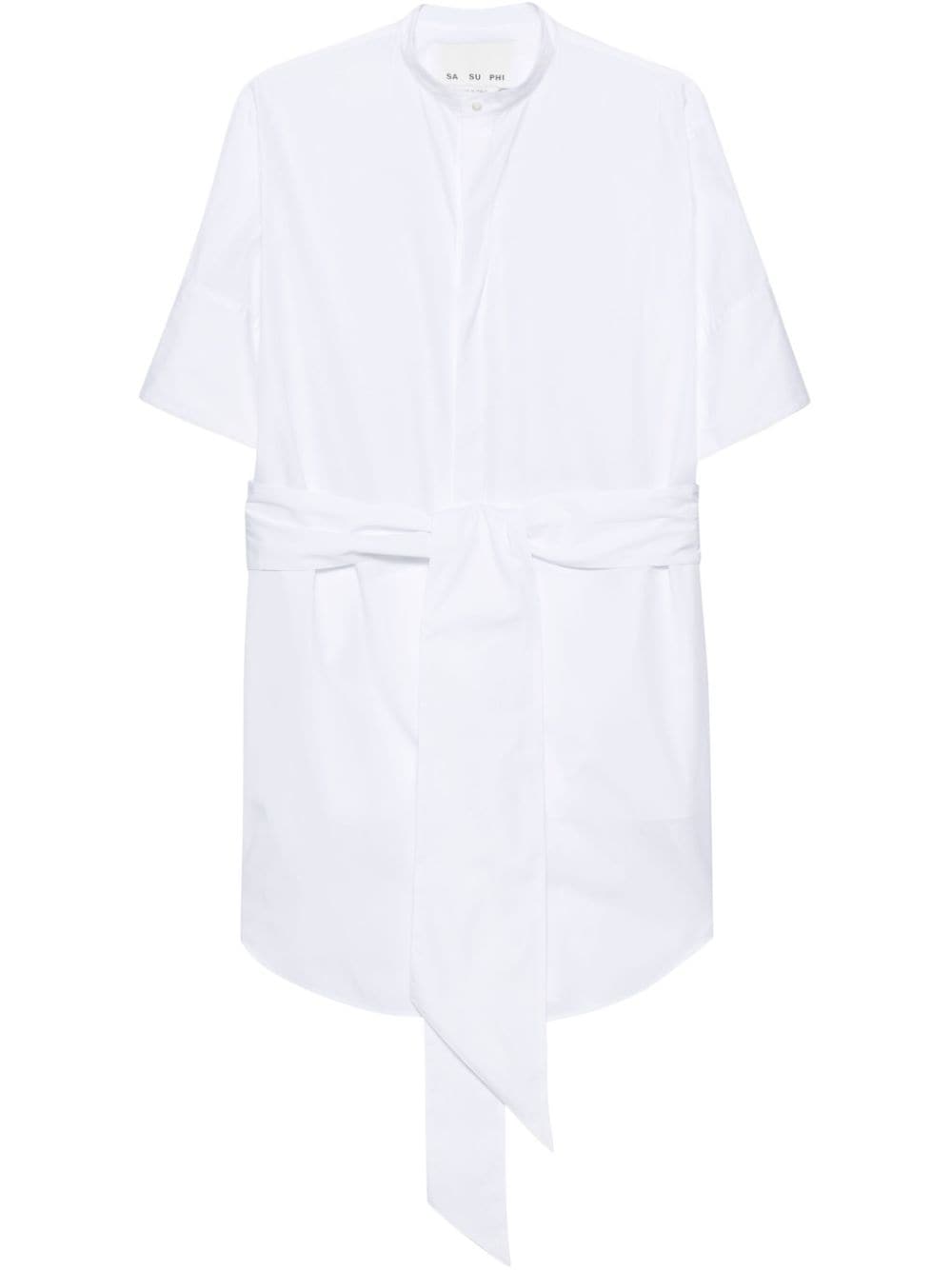 SA SU PHI Daria poplin shirt dress - White von SA SU PHI