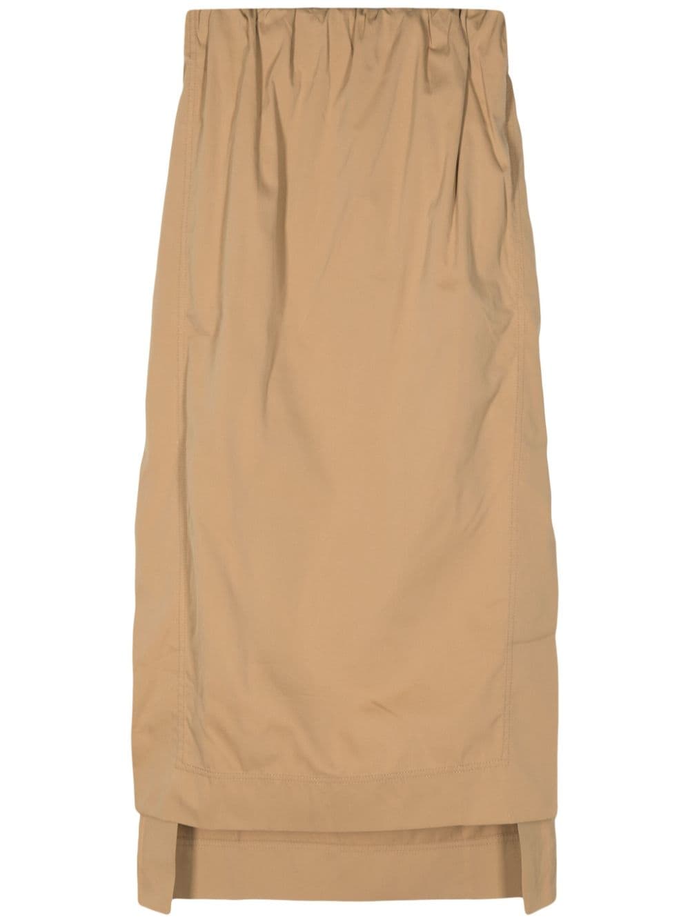 SA SU PHI Gilda step-hem midi skirt - Brown von SA SU PHI