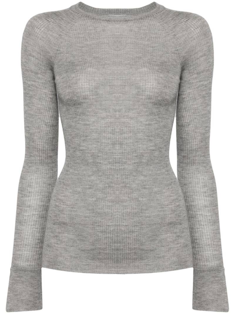 SA SU PHI crew-neck ribbed-knit jumper - Grey von SA SU PHI