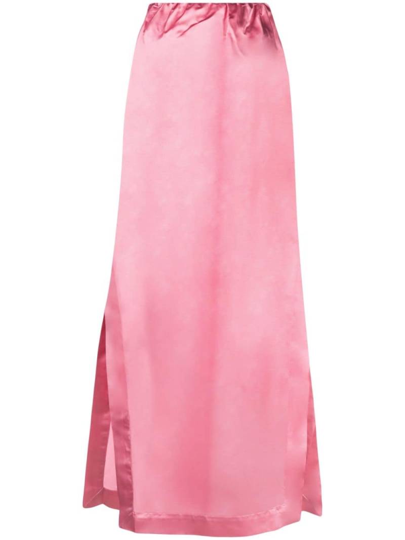 SA SU PHI crinkled silk maxi skirt - Pink von SA SU PHI