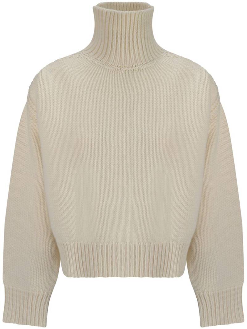 SA SU PHI high-neck cut-out jumper - Neutrals von SA SU PHI