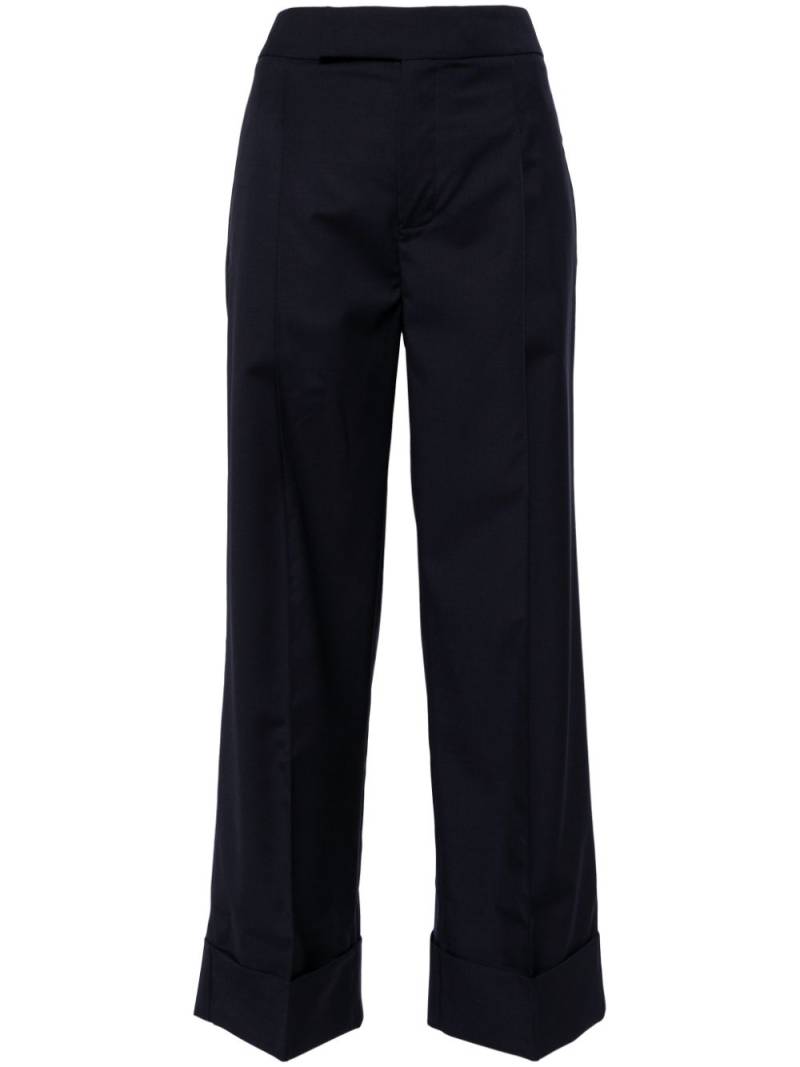 SA SU PHI high-rise wool trousers - Blue von SA SU PHI