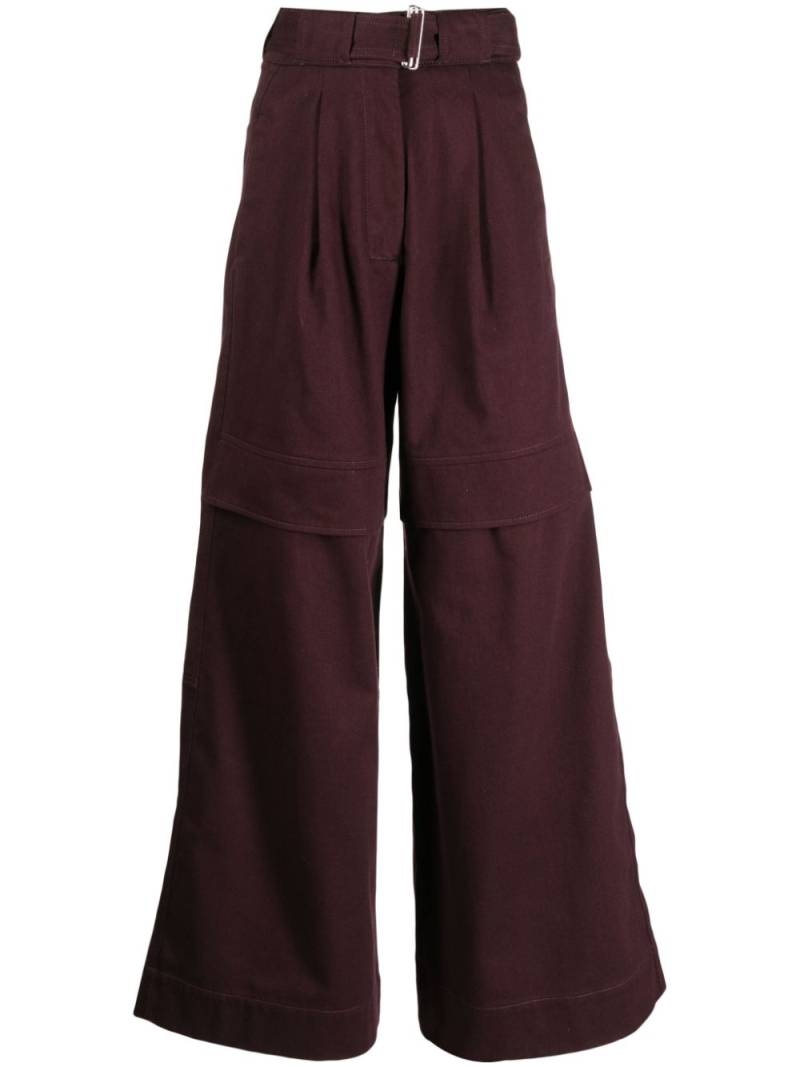 SA SU PHI layered-effect wide-leg trousers von SA SU PHI