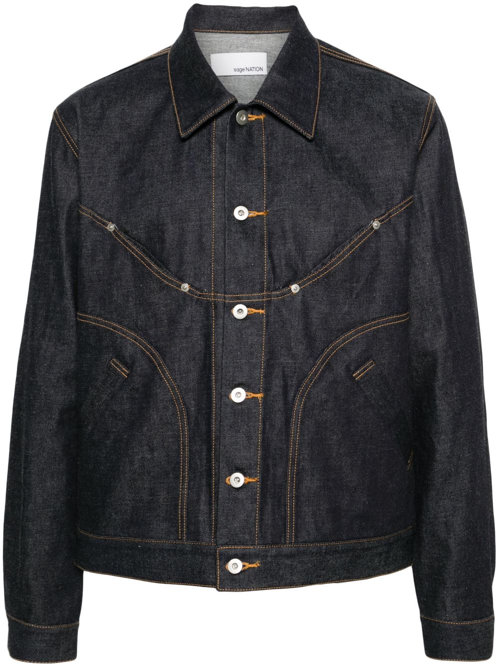 SAGE NATION Jiji denim jacket - Blue von SAGE NATION