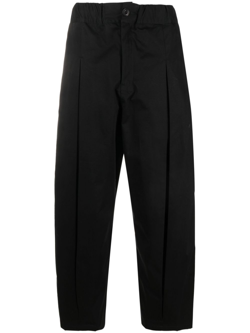 SAGE NATION box-pleat wide-leg trousers - Black von SAGE NATION