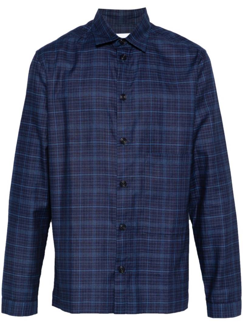 SAGE NATION check-pattern shirt - Blue von SAGE NATION