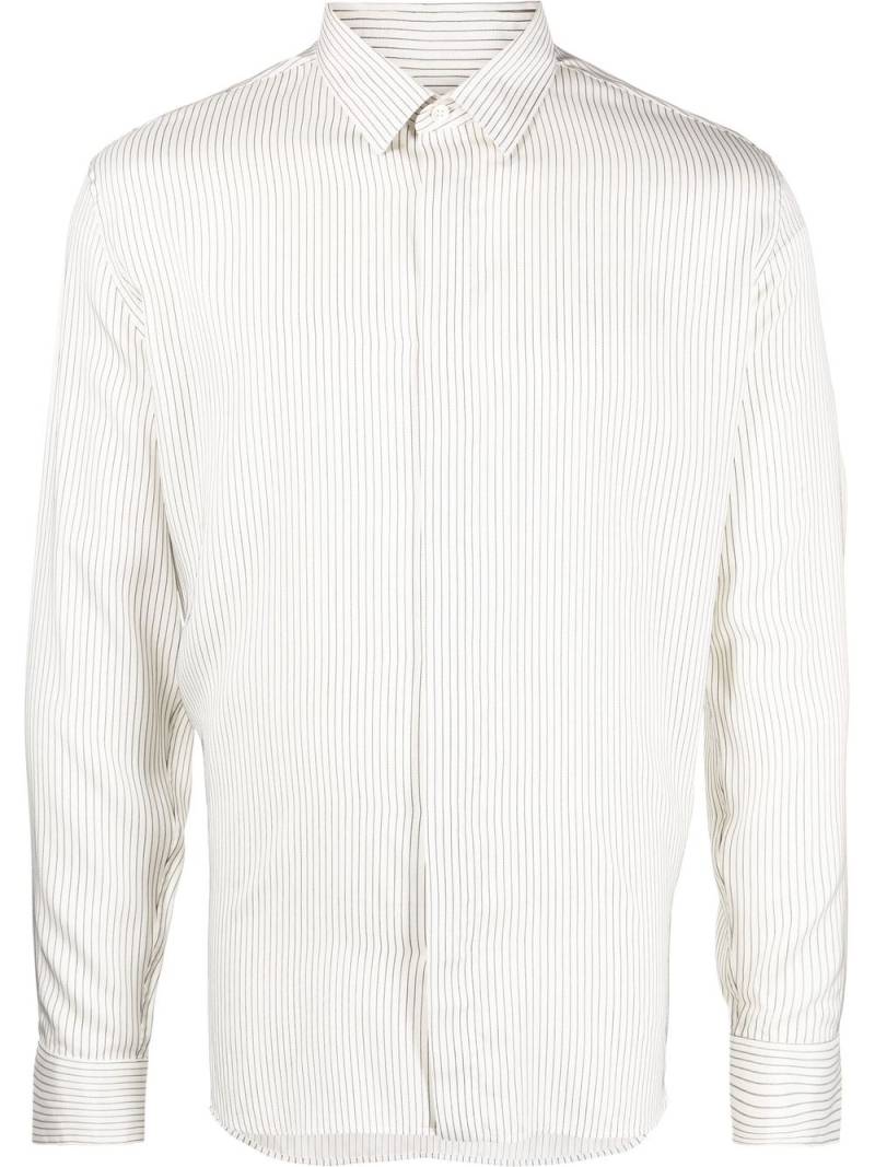 Saint Laurent button-up silk shirt - White von Saint Laurent