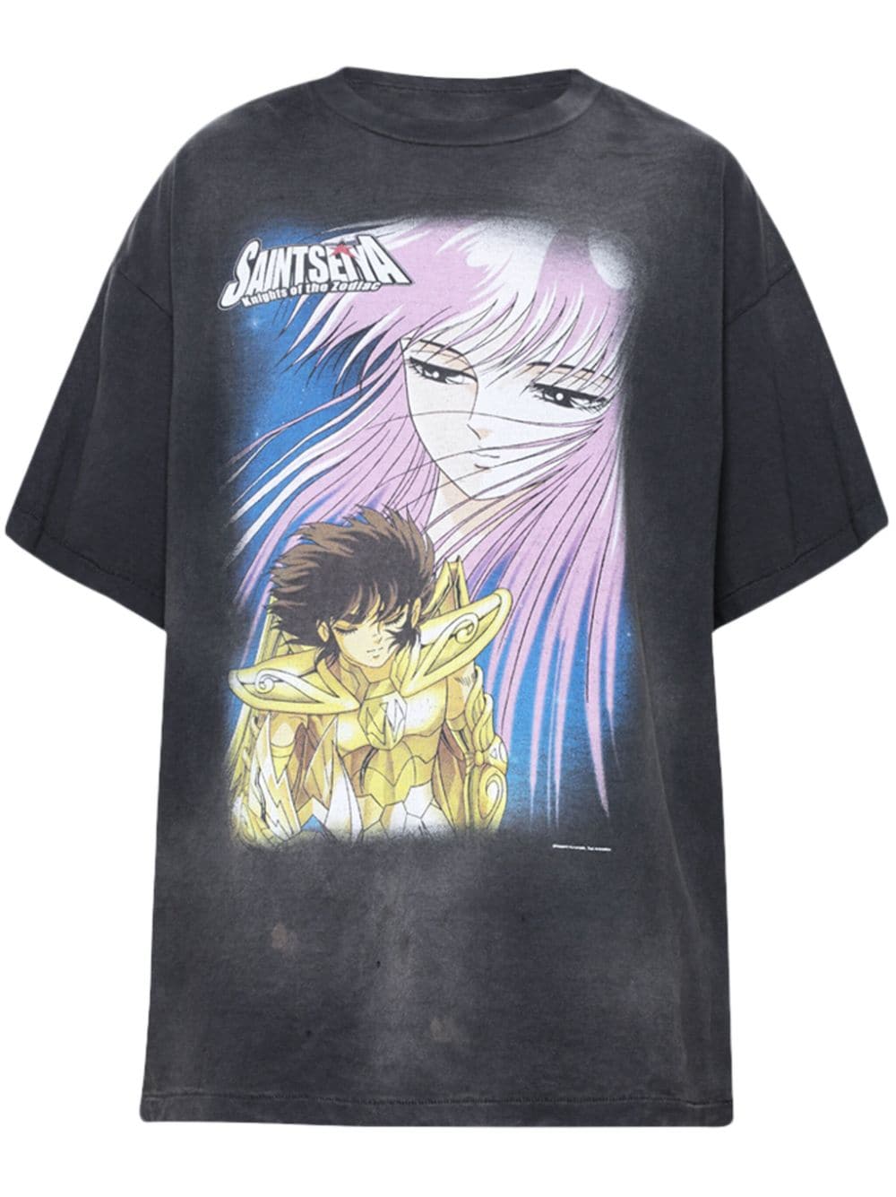SAINT MXXXXXX anime-print cotton T-shirt - Black von SAINT MXXXXXX