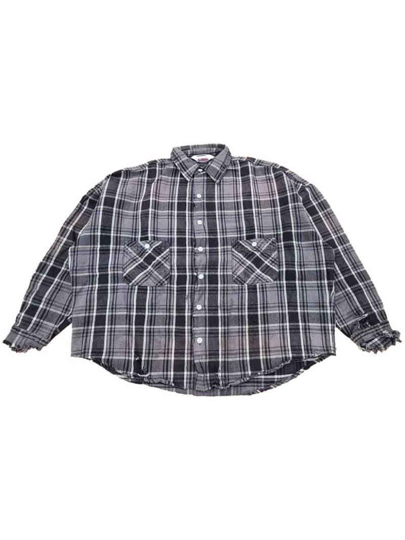 SAINT MXXXXXX check pattern flannel shirt - Black von SAINT MXXXXXX