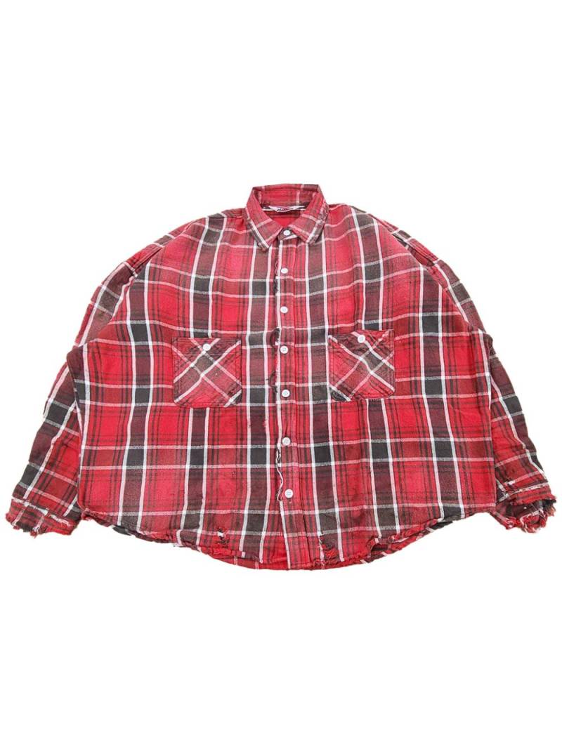 SAINT MXXXXXX check pattern flannel shirt - Red von SAINT MXXXXXX