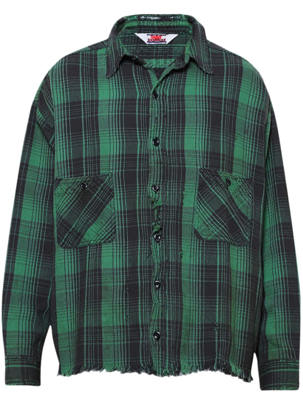 SAINT MXXXXXX checked cotton shirt - Green von SAINT MXXXXXX