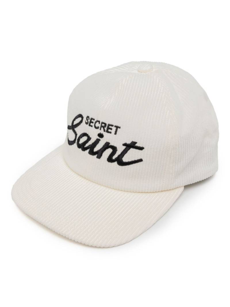 SAINT MXXXXXX embroidered logo hat - White von SAINT MXXXXXX