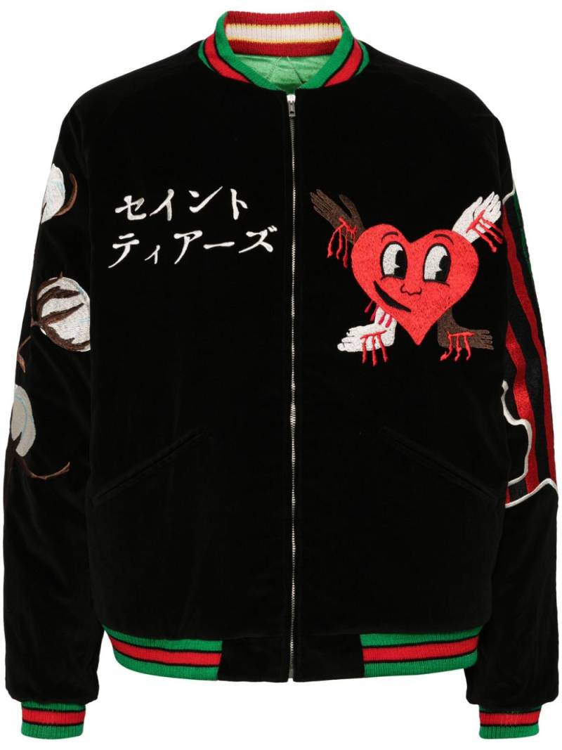 SAINT MXXXXXX x Sukajyan reversible bomber jacket - Black von SAINT MXXXXXX