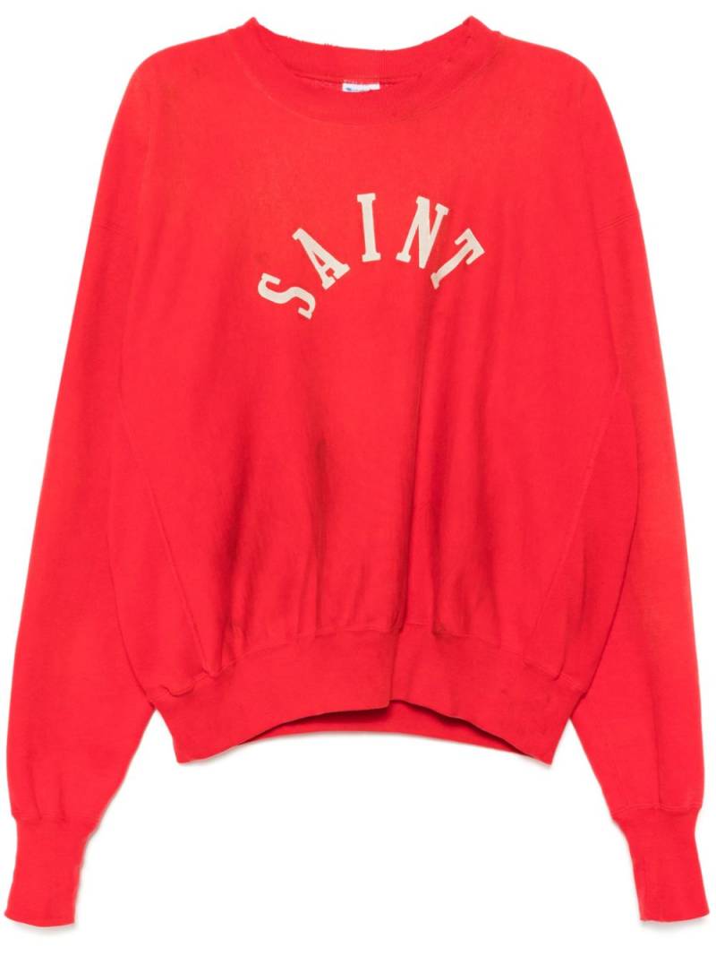 SAINT MXXXXXX logo-print sweatshirt - Red von SAINT MXXXXXX