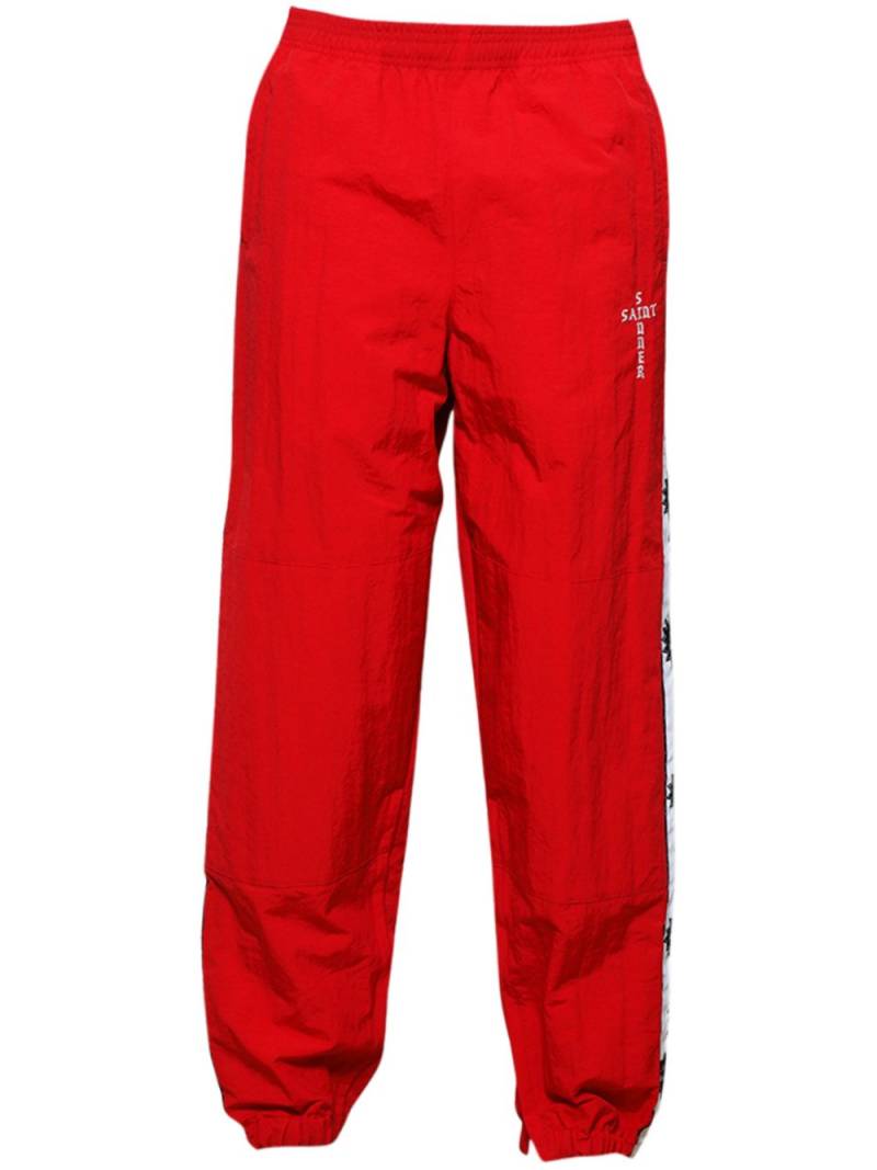 SAINT MXXXXXX logo-tape track pants - Red von SAINT MXXXXXX