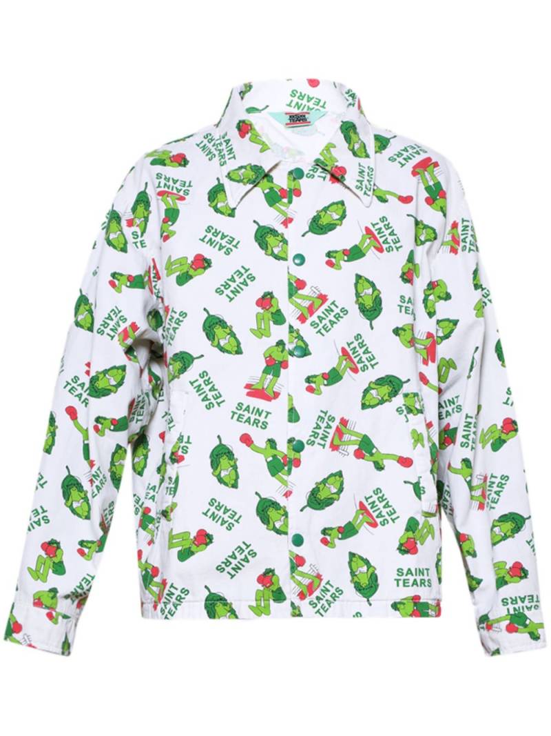 SAINT MXXXXXX pattern-print shirt jacket - White von SAINT MXXXXXX