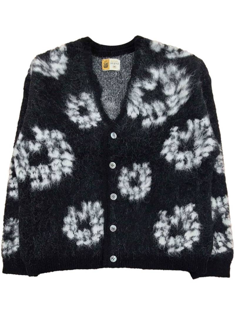 SAINT MXXXXXX x Denim Tears floral cardigan - Black von SAINT MXXXXXX