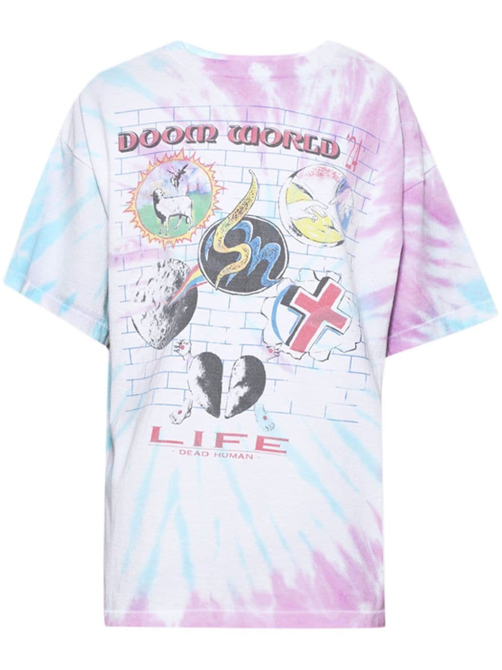 SAINT MXXXXXX x Lastman Door World cotton T-shirt - Pink von SAINT MXXXXXX