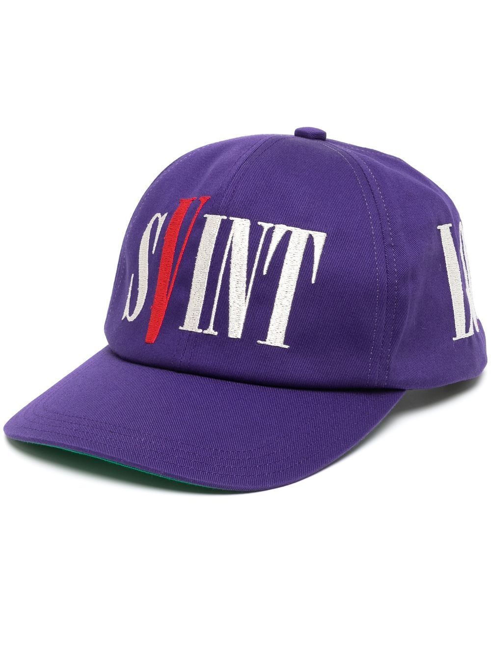 SAINT MXXXXXX x Vlone logo-embroidered cap - Purple von SAINT MXXXXXX