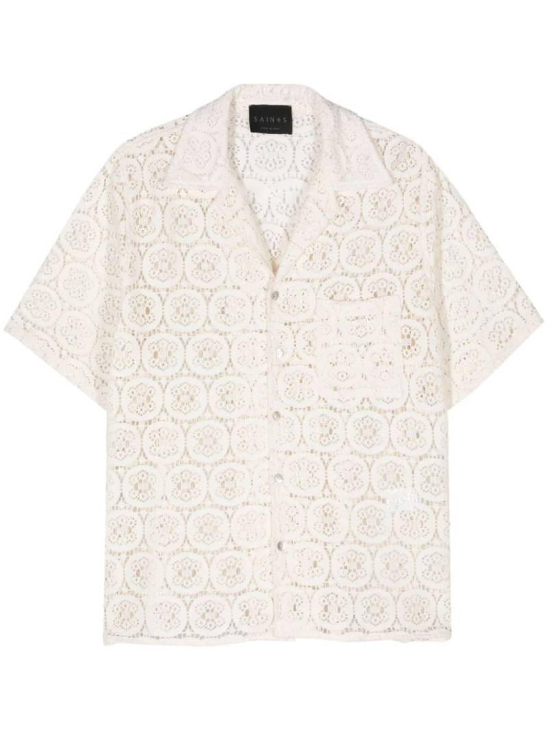 SAINTS STUDIO openwork shirt - Neutrals von SAINTS STUDIO