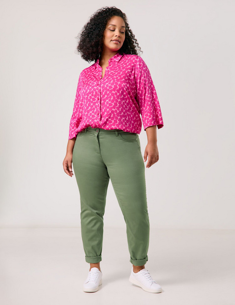SAMOON Damen 5-Pocket Jeans Betty Baumwolle Normale Leibhöhe Grün SAMOON Damen 5-Pocket Jeans Betty Baumwolle Normale Leibhöhe Grün von SAMOON