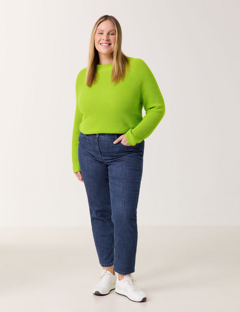 SAMOON Damen Jeans mit komfortablem Bein Jenny Baumwolle Normale Leibhöhe Blau SAMOON Damen Jeans mit komfortablem Bein Jenny Baumwolle Normale Leibhöhe Blau von SAMOON