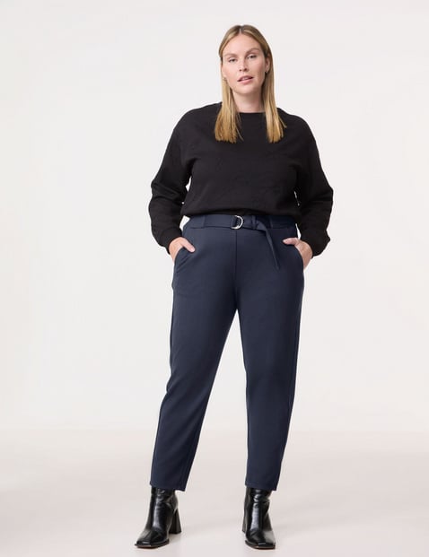 SAMOON Damen Jogpants mit Stretchkomfort Viskose Blau von SAMOON