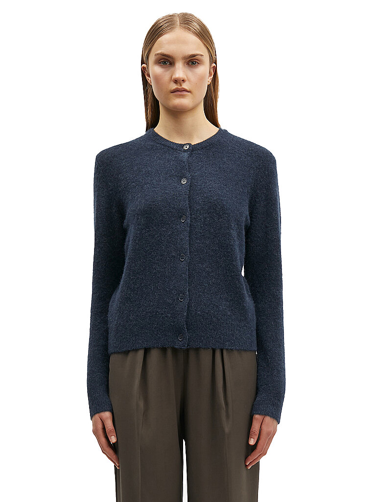 SAMSOE SAMSOE Strickjacke NOR SHORT  dunkelblau | M von SAMSOE SAMSOE