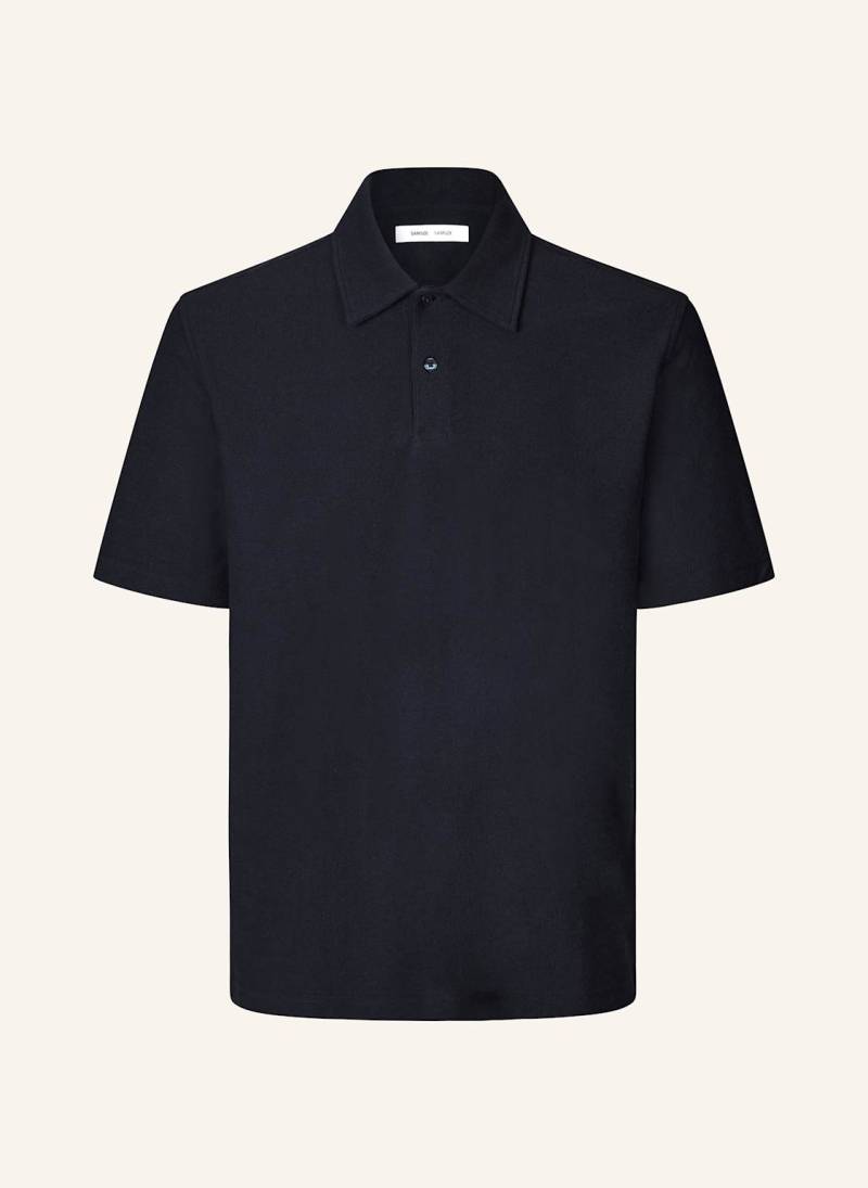 Samsøe  Samsøe Jersey-Poloshirt Sakvistbro Regular Fit blau von SAMSØE  SAMSØE