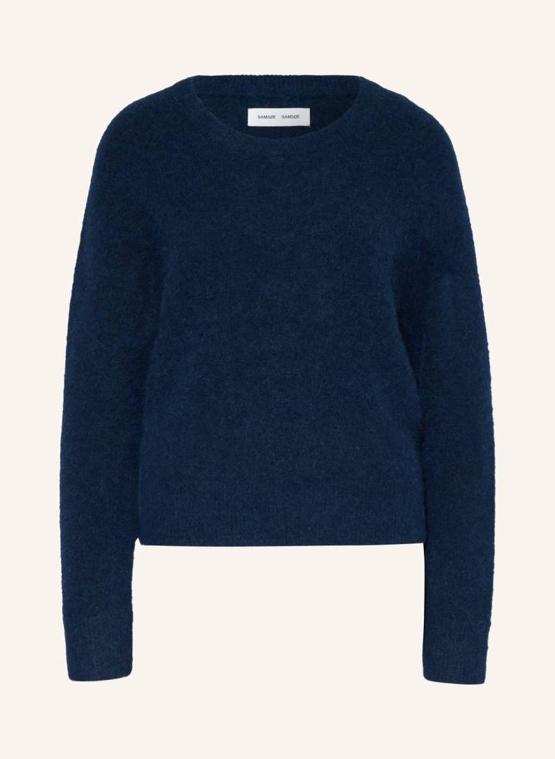 Samsøe  Samsøe Pullover Nor Mit Alpaka blau von SAMSØE  SAMSØE