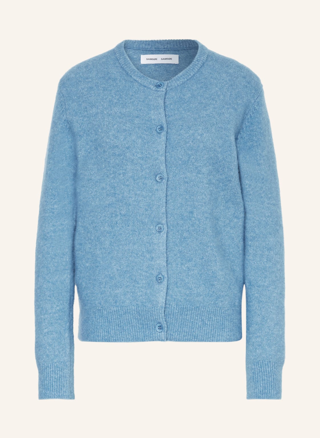 Samsøe  Samsøe Strickjacke Nor Mit Alpaka blau von SAMSØE  SAMSØE