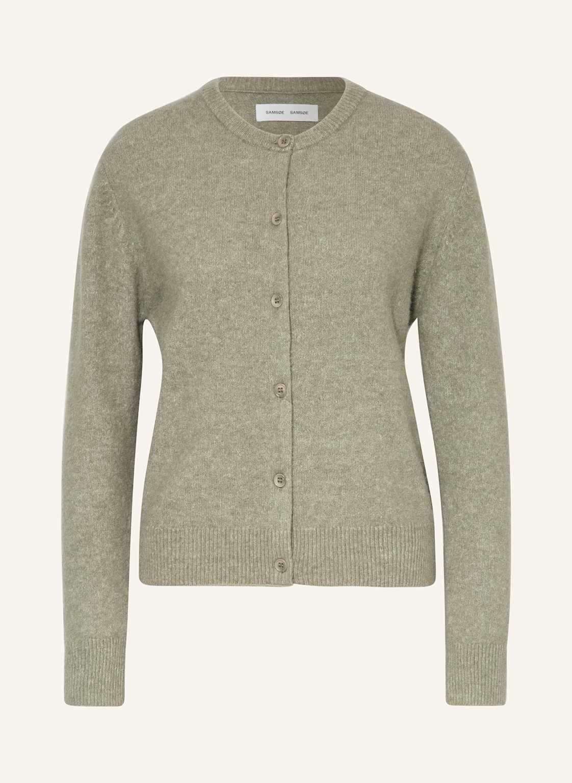 Samsøe Samsøe Strickjacke Nor Mit Alpaka gruen Samsøe Samsøe Strickjacke Nor Mit Alpaka gruen von SAMSØE SAMSØE