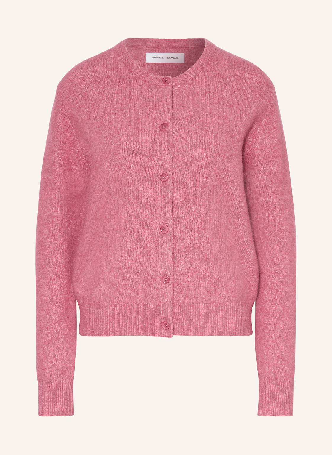 Samsøe  Samsøe Strickjacke Nor Mit Alpaka rosa von SAMSØE  SAMSØE