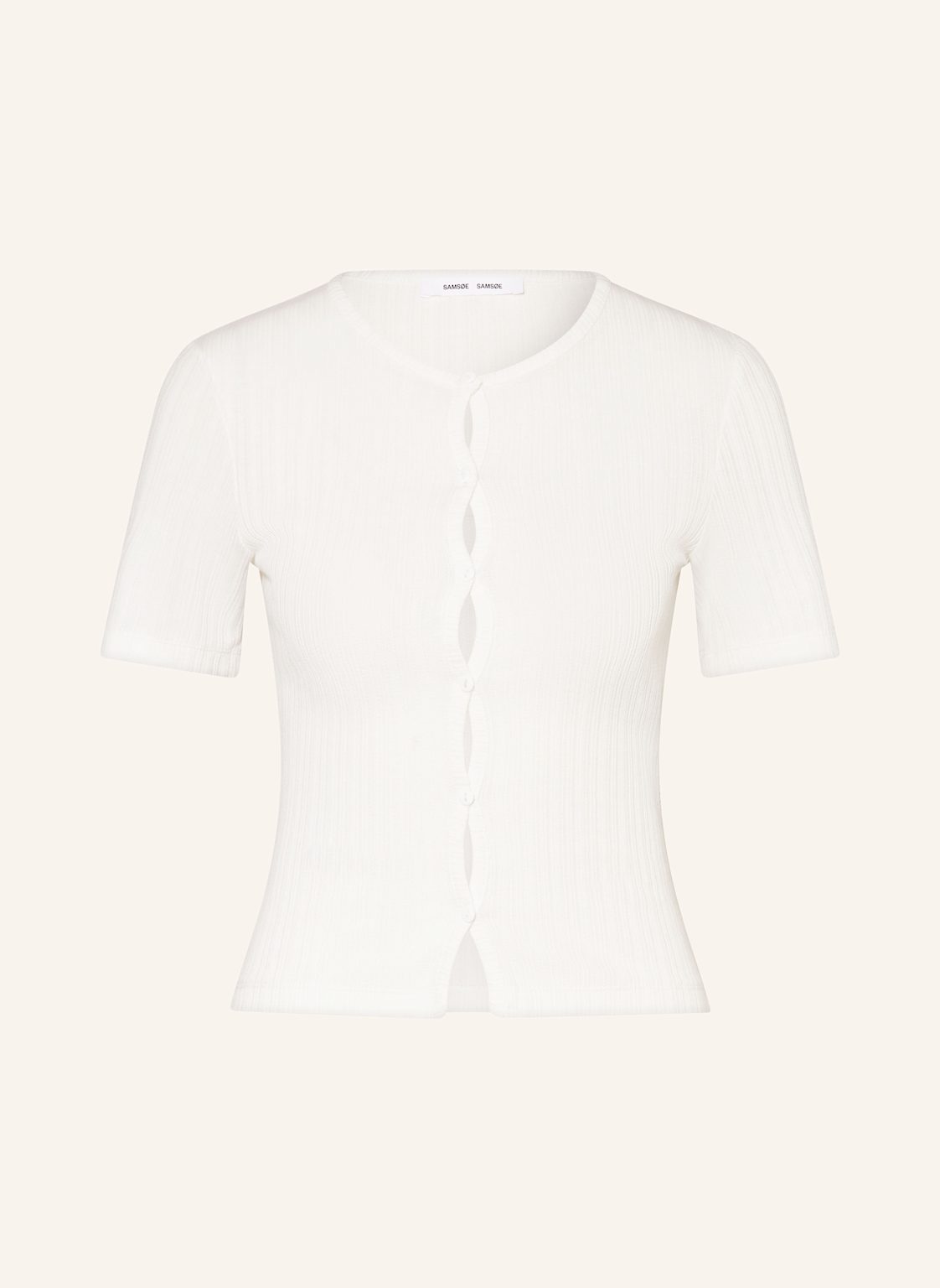 Samsøe Samsøe Strickjacke Sajuni weiss Samsøe Samsøe Strickjacke Sajuni weiss von SAMSØE SAMSØE