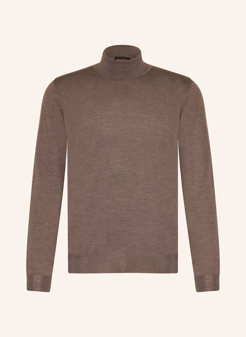 Sand Copenhagen Rollkragenpullover Aus Merinowolle braun von SAND COPENHAGEN