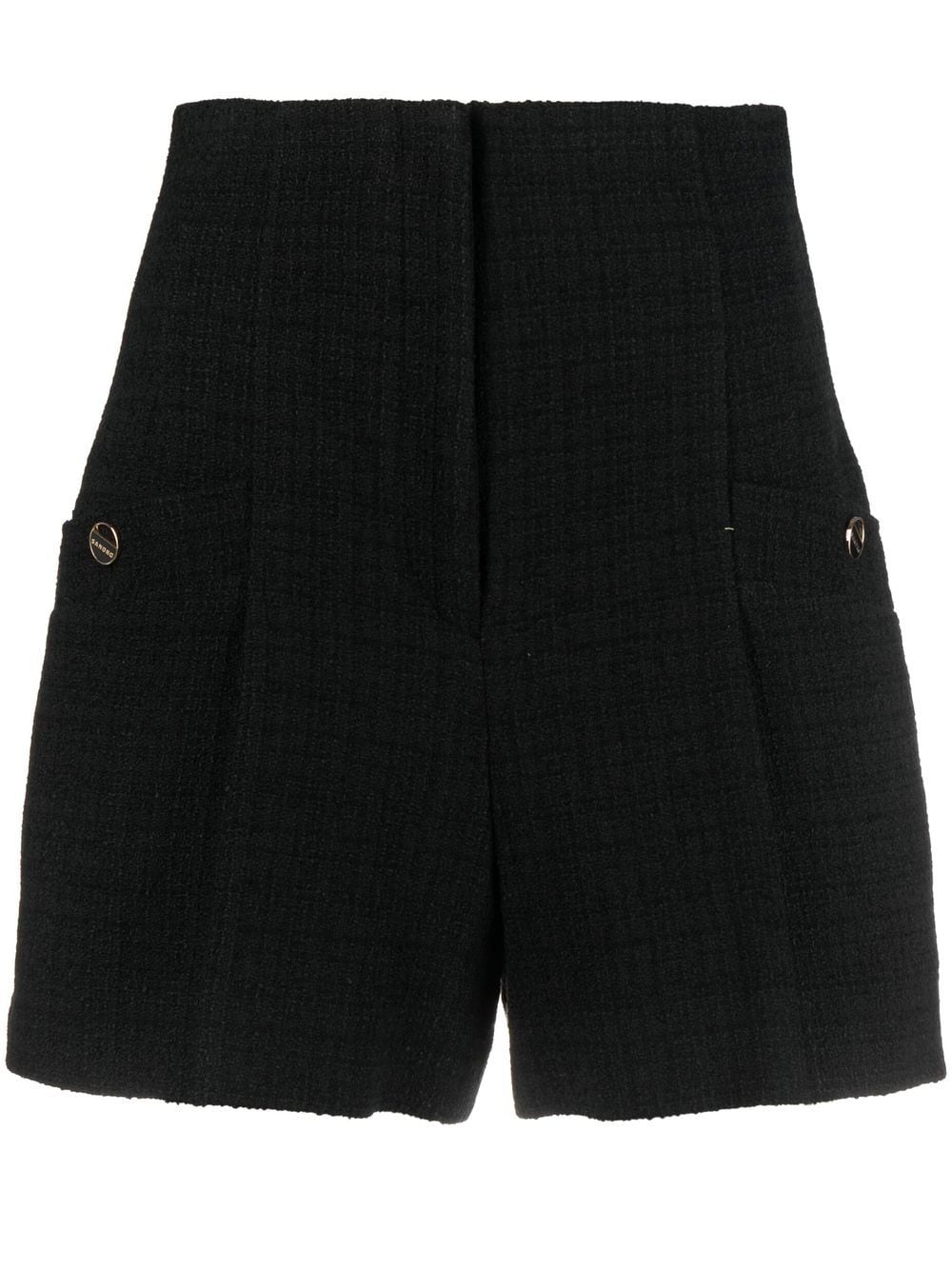 SANDRO Cadaques high-waist shorts - Black von SANDRO