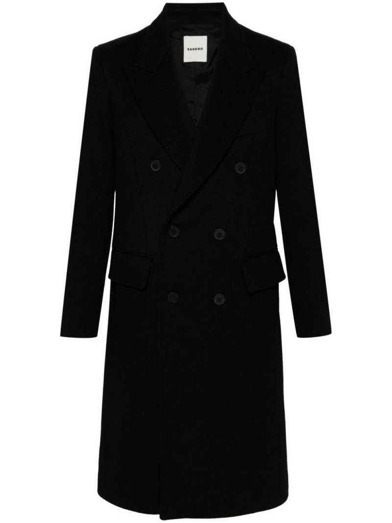 SANDRO Leto coat - Black von SANDRO