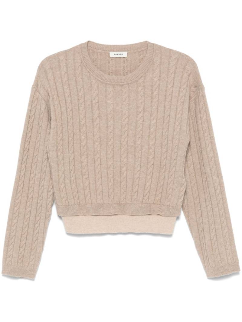 SANDRO Louis sweater - Brown von SANDRO