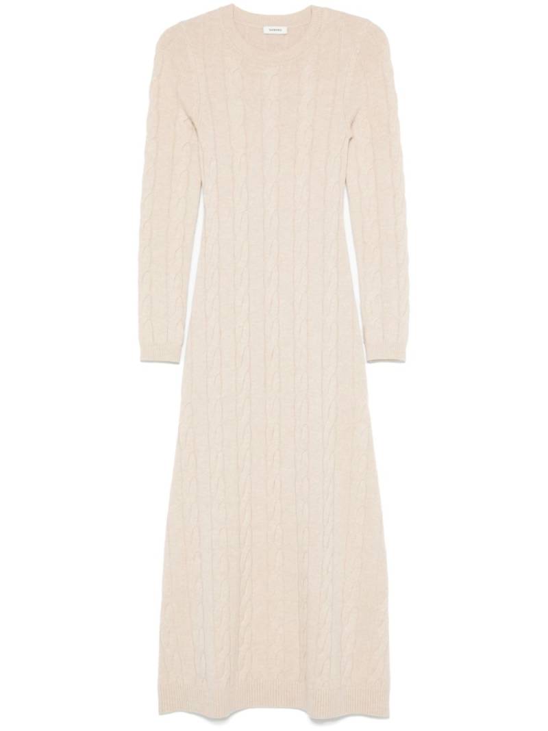 SANDRO cable-knit maxi dress - Neutrals von SANDRO