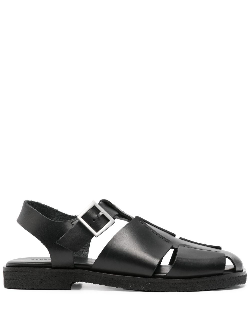 SANDRO caged leather sandals - Black von SANDRO