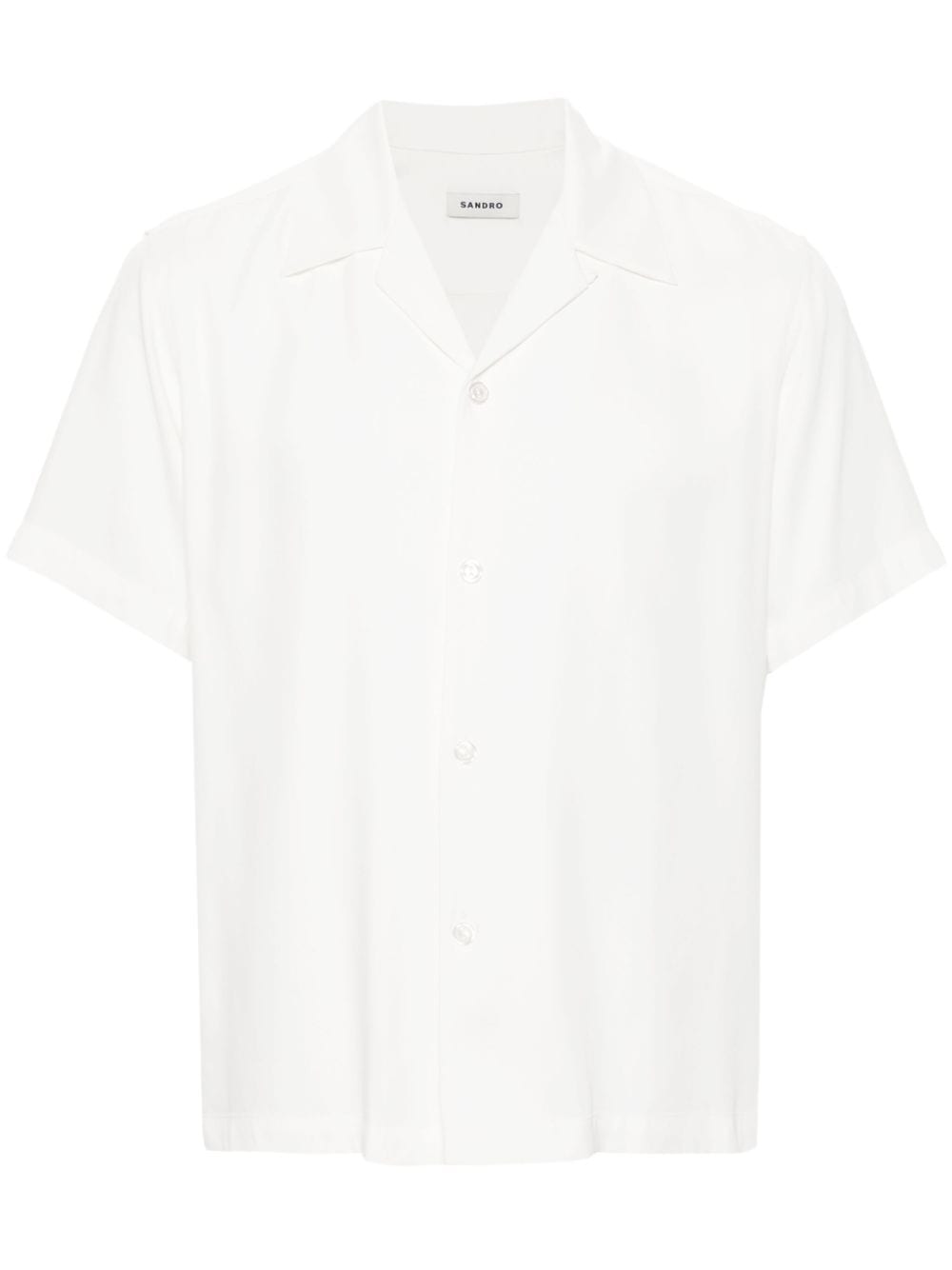 SANDRO camp-collar short-sleeve shirt - White von SANDRO