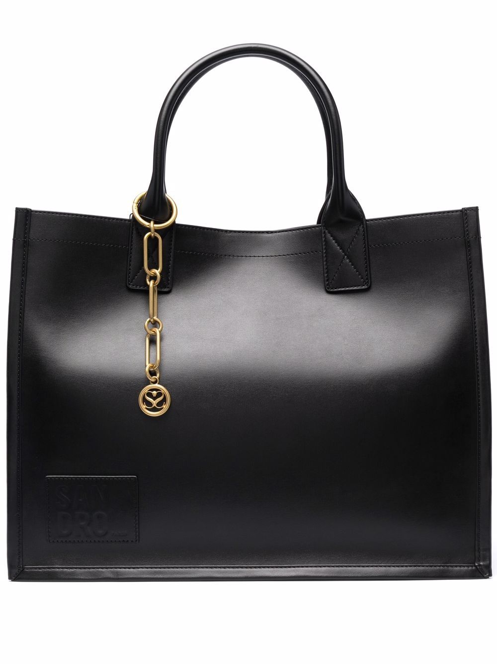 SANDRO chain-embellished tote bag - Black von SANDRO