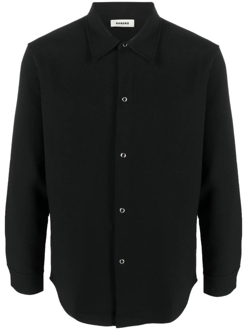 SANDRO classic-collar button-up shirt - Black von SANDRO