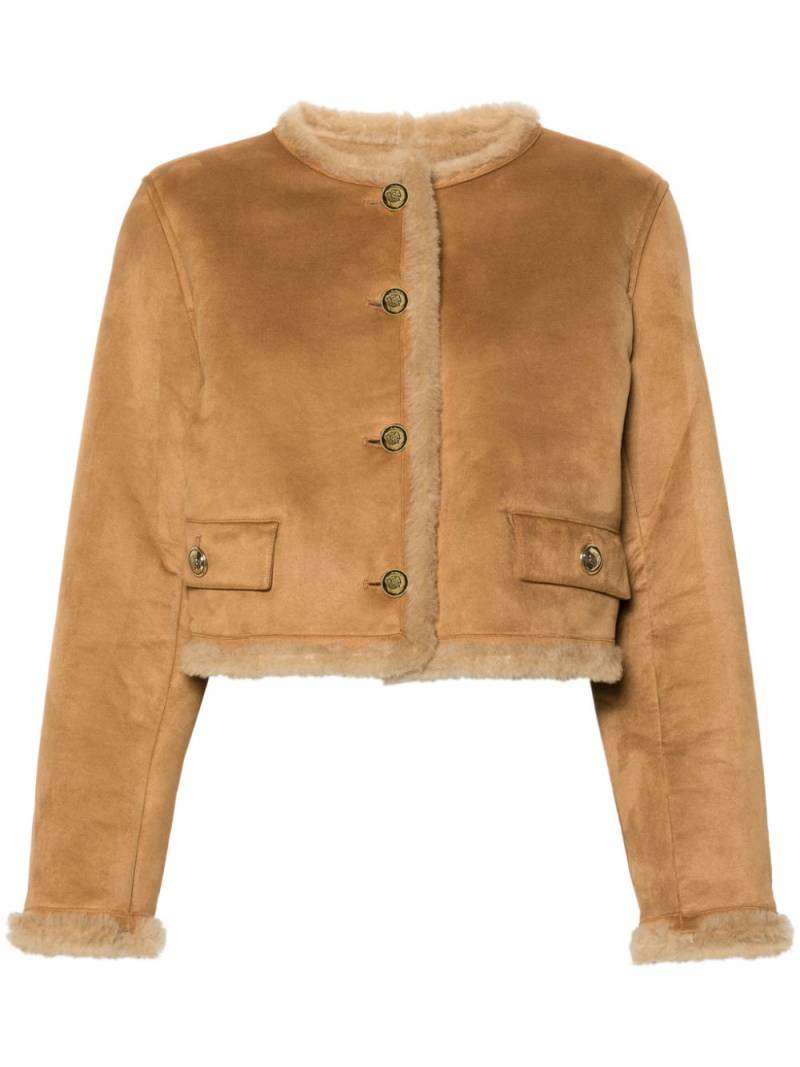 SANDRO cropped jacket - Brown von SANDRO